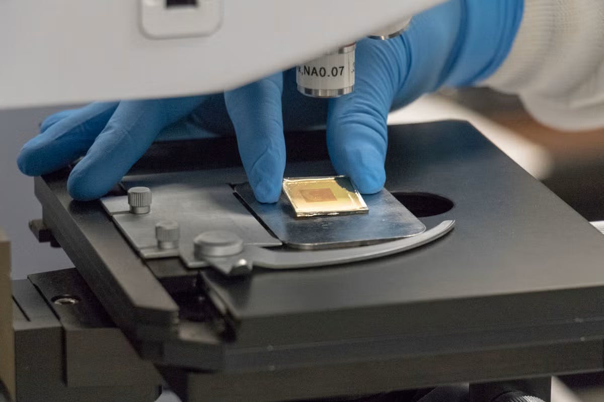 To see the intended information encoded into this plasmonic structure, a person must look through an IR lens or camera tuned to the correct IR band.