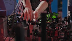 Setup for the team’s bright squeezed vacuum. Setup for the team’s bright squeezed vacuum.