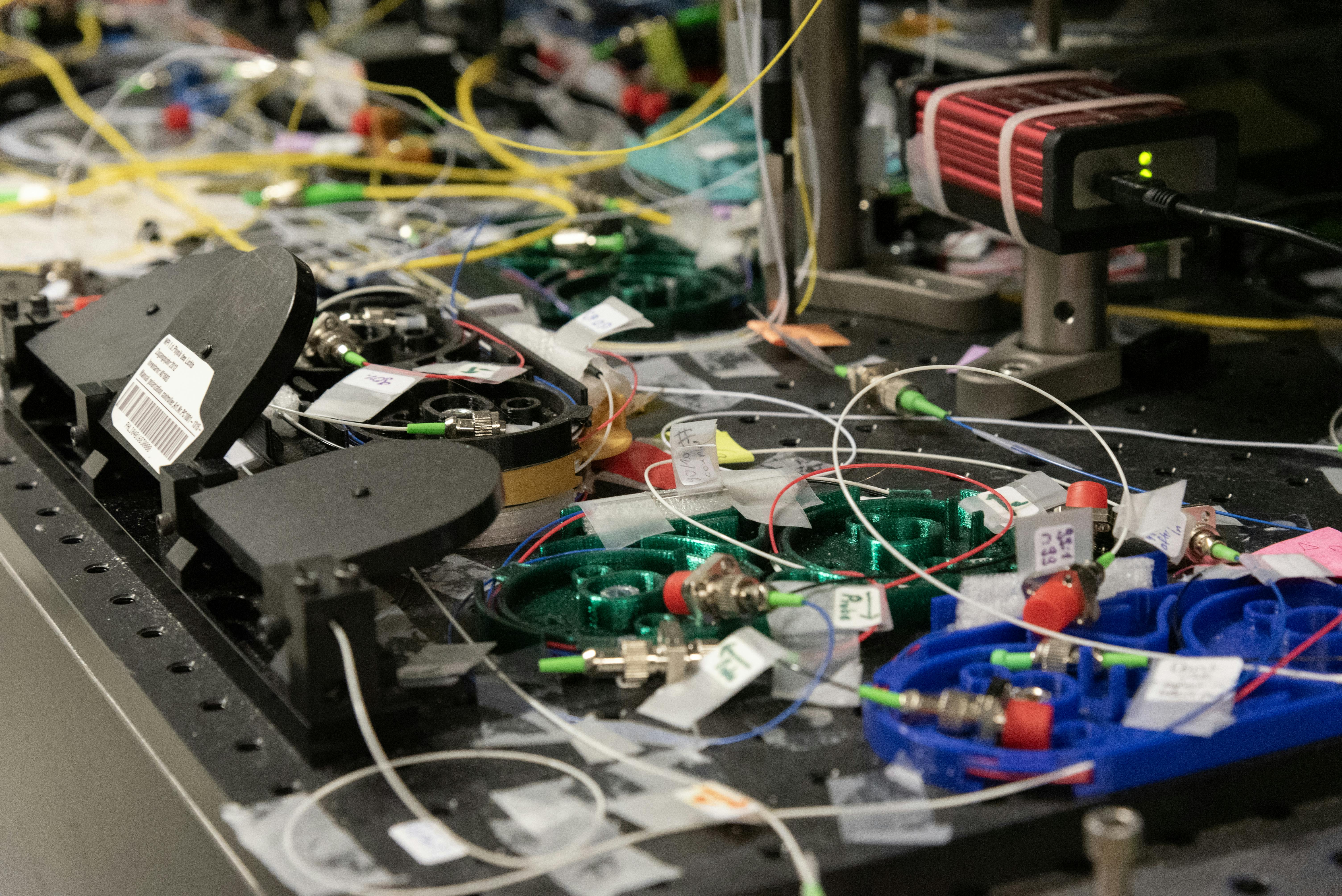 The key ingredient in Stiller&rsquo;s optoacoustic neural networks: a wide range of optical fibers.