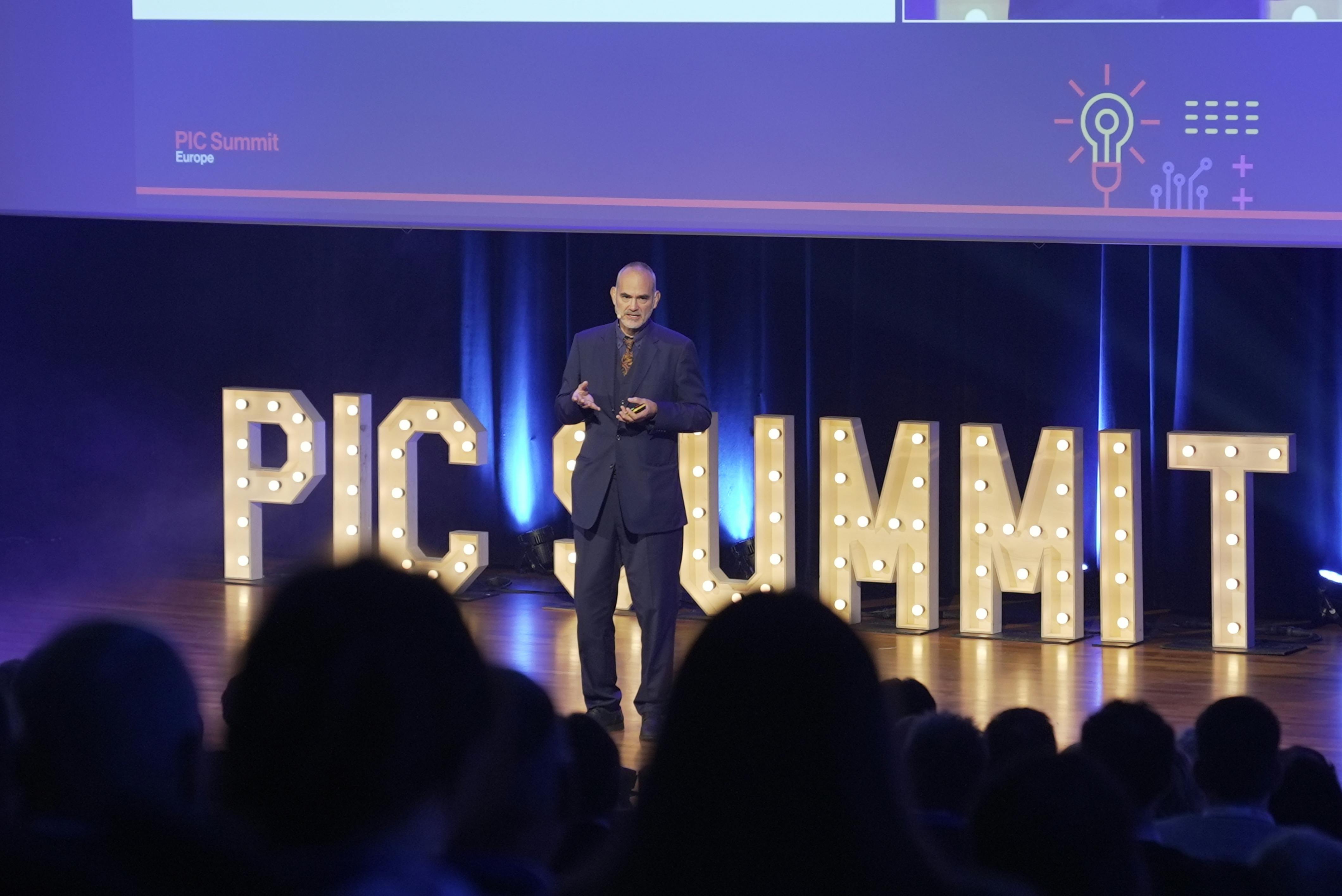 Dr. Gustav Kalbe, acting director of Enabling and Emerging Technologies for the EU Commission, speaking at the PIC Summit.