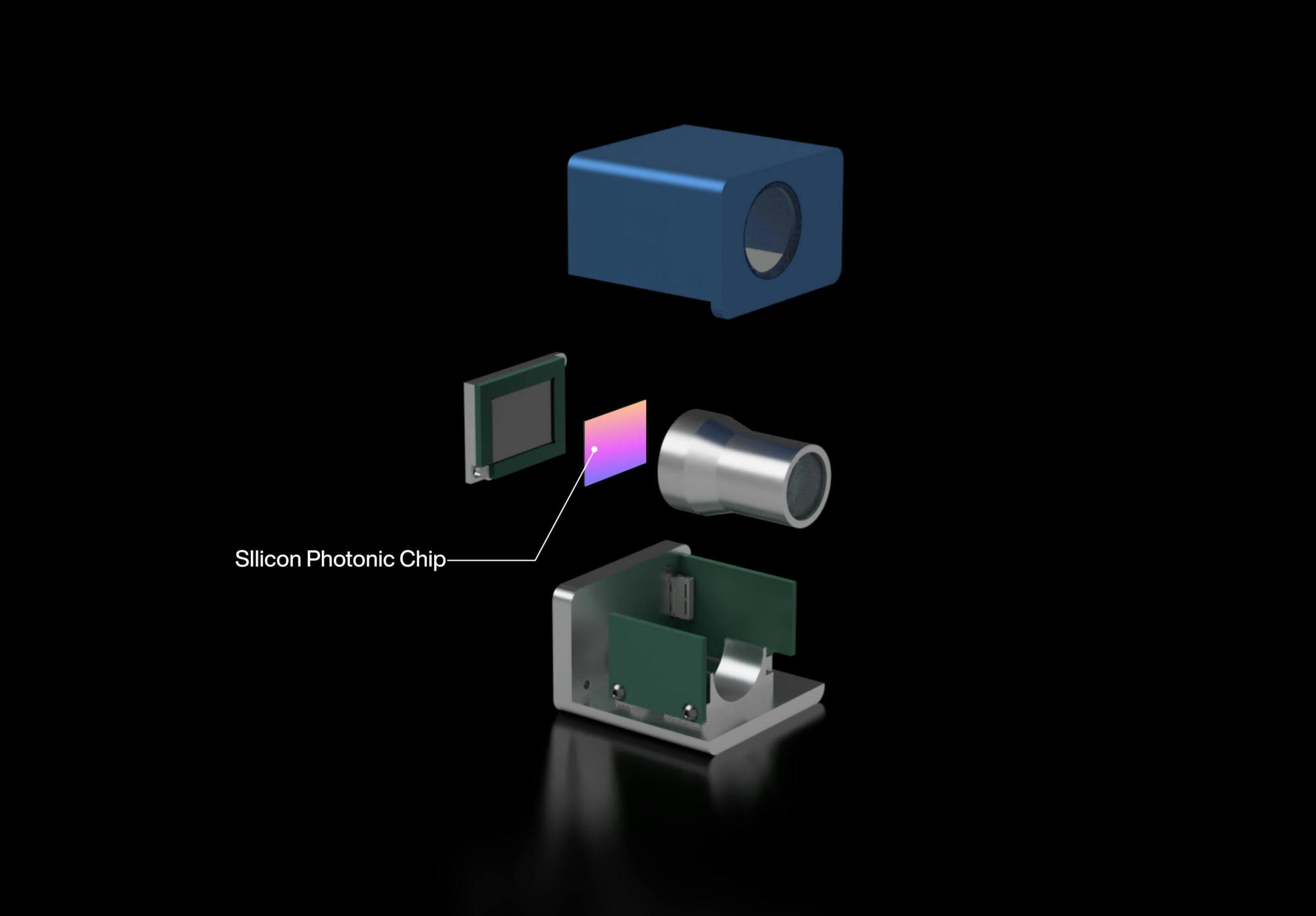 FIGURE 2. View of FMCW solid-state LiDAR with on-chip beam steering.