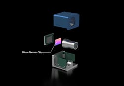 FIGURE 2. View of FMCW solid-state LiDAR with on-chip beam steering. FIGURE 2. View of FMCW solid-state LiDAR with on-chip beam steering.