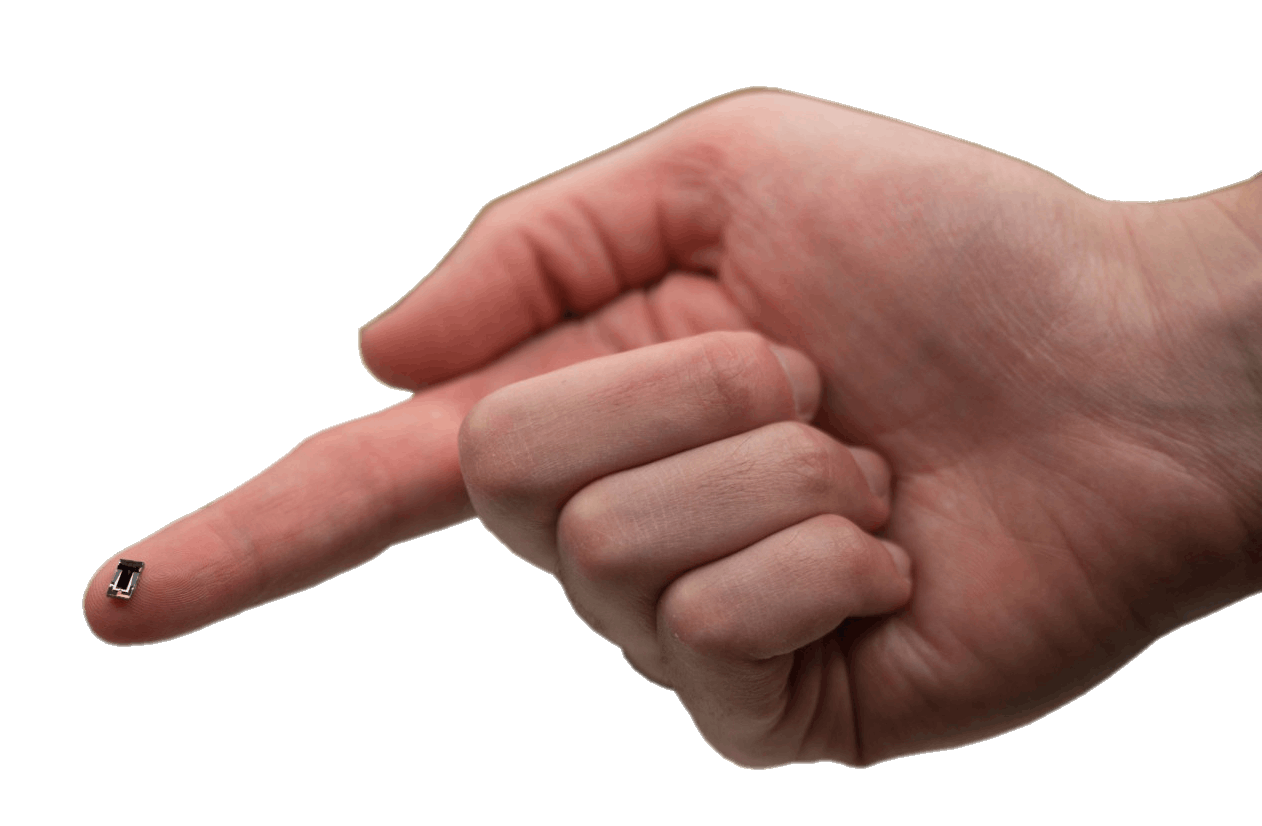 FIGURE 3. On-chip beam steering: FMCW silicon photonic integrated chip.