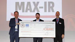 Jenoptik’s Ralf Kuschnereit, Max-IR Lab's Trey Daunis, and 2025 SPIE President Peter de Groot.