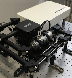 FIGURE 3. An ultrafast Chromacity 1040-femtosecond laser in a nonlinear microscopy setup. FIGURE 3. An ultrafast Chromacity 1040-femtosecond laser in a nonlinear microscopy setup.
