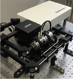 FIGURE 3. An ultrafast Chromacity 1040-femtosecond laser in a nonlinear microscopy setup. FIGURE 3. An ultrafast Chromacity 1040-femtosecond laser in a nonlinear microscopy setup.