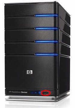 HP MediaSmart Home Server with patented USB port. HP MediaSmart Home Server with patented USB port.
