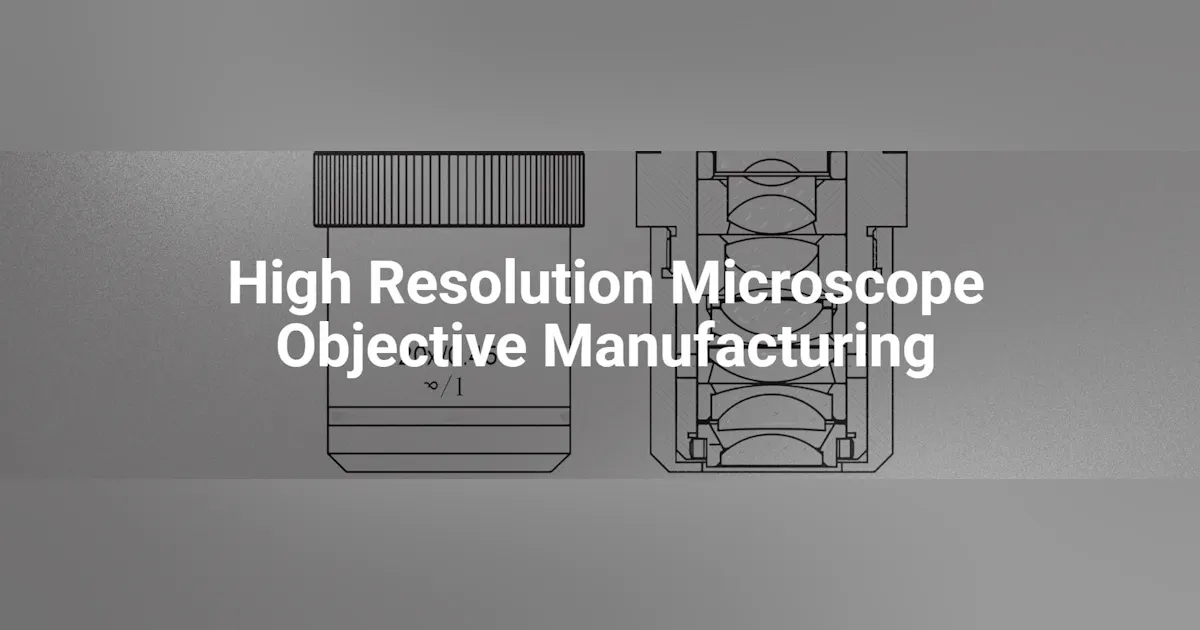 High Resolution Microscope Objective Manufacturing | Laser Focus World