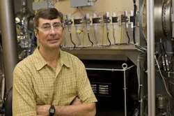A team led by James Kolodzey produced electroluminescence in a combination of germanium and tin (GeSn), which may advance the development of mid-IR LEDs and lasers.