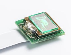 FIGURE 3. CEA-Leti’s high-resolution, small pixel-pitch GaN microdisplay for AR applications. FIGURE 3. CEA-Leti’s high-resolution, small pixel-pitch GaN microdisplay for AR applications.