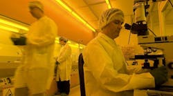 Photolithography room for thin-film deposition processes at LEW Techniques. Photolithography room for thin-film deposition processes at LEW Techniques.