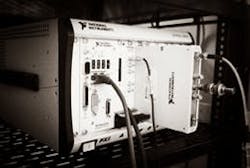 A random-number generator gets input from quantum vacuum fluctuations measured by a single-mode laser setup. A random-number generator gets input from quantum vacuum fluctuations measured by a single-mode laser setup.