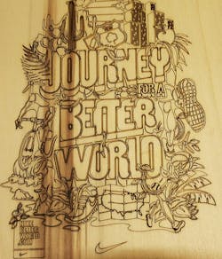 FIGURE 2. The high acceleration of the Coherent Metabeam 400 enables it to rapidly engrave even complex patterns. FIGURE 2. The high acceleration of the Coherent Metabeam 400 enables it to rapidly engrave even complex patterns.