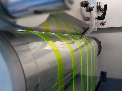 Deposition of organic light-emitting electrochemical cells.