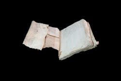 The Cambridge team was able to create a digital 3D model, which allows them to inspect the manuscript fragments without damaging them. The Cambridge team was able to create a digital 3D model, which allows them to inspect the manuscript fragments without damaging them.