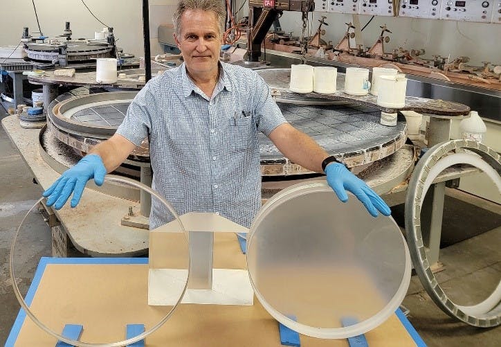 Precision Glass & Optics (PG&O&circledR;) Large Polished Optics