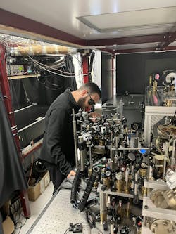 Luca Cavicchioli at work in the lab. Credit: CNR-INO Quantum Mixtures Lab Luca Cavicchioli at work in the lab. Credit: CNR-INO Quantum Mixtures Lab