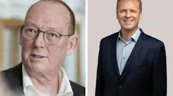 Pim Kat, CEO of Amazec Photonics (left), and Eelko Brinkhoff, CEO of PhotonDelta (right).