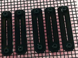 NIST made custom chips coated with carbon nanotubes—the world's darkest material—to absorb scattered light in an experimental balloon-borne spectrometer. NIST made custom chips coated with carbon nanotubes—the world's darkest material—to absorb scattered light in an experimental balloon-borne spectrometer.