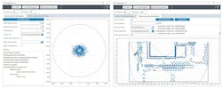 FIGURE 3. Aerotech’s DrillOptimizer software tool enables (right) optimization of the shortest path between drill points and (left) optimization of tuning parameters for specific scanner hardware to maximize performance and minimize error during drilling. FIGURE 3. Aerotech’s DrillOptimizer software tool enables (right) optimization of the shortest path between drill points and (left) optimization of tuning parameters for specific scanner hardware to maximize performance and minimize error during drilling.