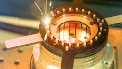 FIGURE 1. Hairpin welding for electric motors. FIGURE 1. Hairpin welding for electric motors.