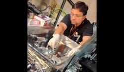 Aakash Sahai in the laser lab with their setup at the University of Colorado Denver. Credit: University of Colorado Denver Aakash Sahai in the laser lab with their setup at the University of Colorado Denver. Credit: University of Colorado Denver