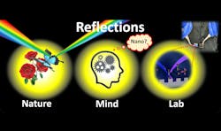 Reflections in nature can lead to reflections in the mind and lab. Reflections in nature can lead to reflections in the mind and lab.