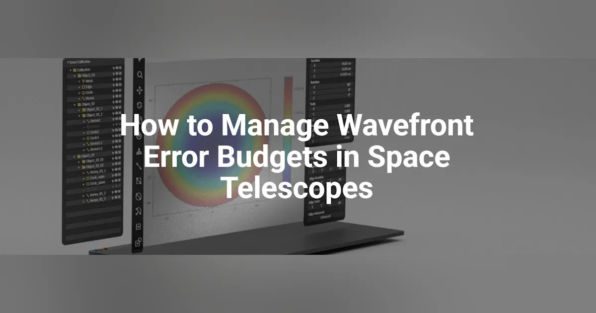 Wavefront Error Device How to Manage Wavefront Error Budgets in Space Telescopes | Laser Focus ...
