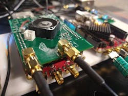 A Red Pitaya board in LongPath Technologies' field-deployed cabinet. A Red Pitaya board in LongPath Technologies' field-deployed cabinet.