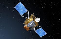 An artist’s impression details the Sentinel 4 satellite. An artist’s impression details the Sentinel 4 satellite.