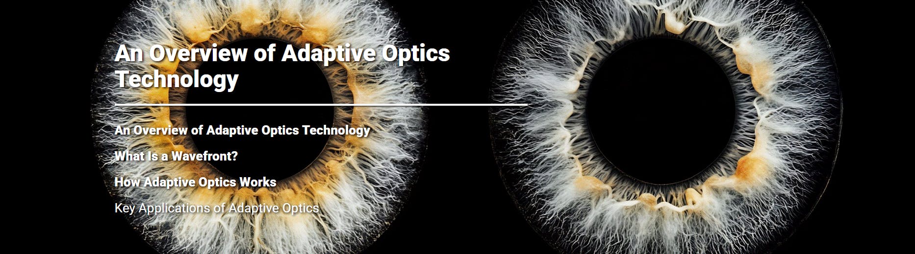 An Overview of Adaptive Optics Technology