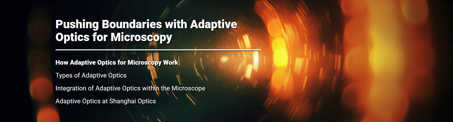 Pushing Boundaries with Adaptive Optics for Microscopy