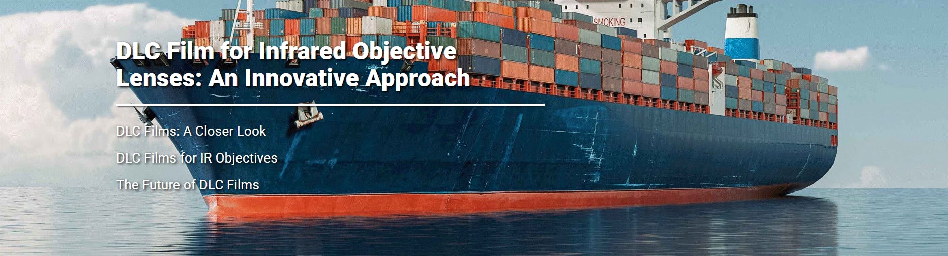 DLC Film for Infrared Objective Lenses: An Innovative Approach