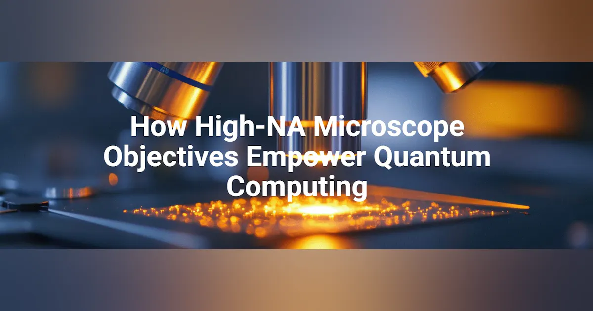 How High-NA Microscope Objectives Empower Quantum Computing | Laser ...
