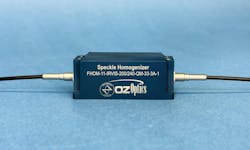OZ Optics Ltd.'s in-line multimode fiber speckle homogenizer. OZ Optics Ltd.'s in-line multimode fiber speckle homogenizer.