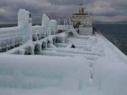 FIGURE 2. An iced ship. FIGURE 2. An iced ship.