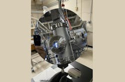 A 200-mm barium titanate (BaTiO3) wafer from La Luce Cristallina. A 200-mm barium titanate (BaTiO3) wafer from La Luce Cristallina.