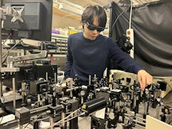 The team's setup in the lab. The team's setup in the lab.