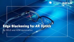 DELO Industrial Adhesives' edge blackening system. DELO Industrial Adhesives' edge blackening system.