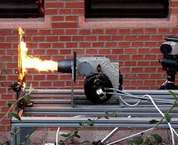 An IR camera can analyze the thermal properties and resistance to fire of composite materials—a method that has application in aerospace engineering, where it is essential to know what effects fire will have on composite materials, such as carbon fiber and fiberglass, that are used in airplanes. An IR camera can analyze the thermal properties and resistance to fire of composite materials—a method that has application in aerospace engineering, where it is essential to know what effects fire will have on composite materials, such as carbon fiber and fiberglass, that are used in airplanes.