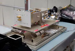 The Lyman Alpha Mapping Project (LAMP) spectrometer aboard the LRO (shown here in a pre-flight photo) uses a novel method to peer into the perpetual darkness of the moon's so-called permanently shadowed regions and 'see' the lunar surface using the ultraviolet light from nearby space and stars. The Lyman Alpha Mapping Project (LAMP) spectrometer aboard the LRO (shown here in a pre-flight photo) uses a novel method to peer into the perpetual darkness of the moon's so-called permanently shadowed regions and 'see' the lunar surface using the ultraviolet light from nearby space and stars.