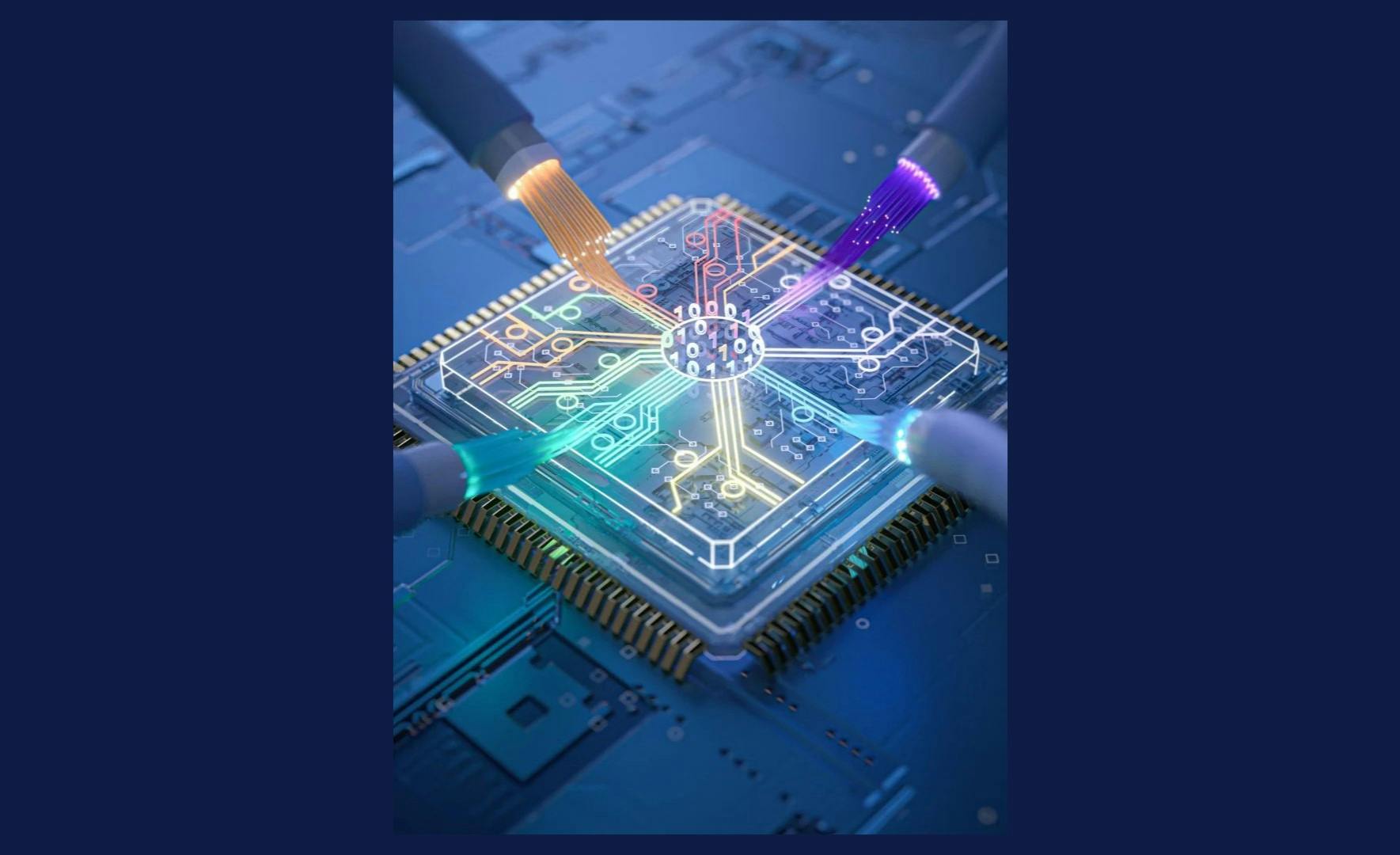 Researchers at Caltech have designed an approach for guiding light on silicon wafers with low signal loss comparable to that of optical fiber at visible wavelengths, which paves the way for a new generation of PICs.