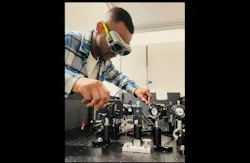 Light Mkhumbuza, a graduate student at Wits University’s School of Physics, who ran the team’s experiments. Light Mkhumbuza, a graduate student at Wits University’s School of Physics, who ran the team’s experiments.