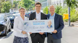 © CSEM – From left to right, Andrea Dunbar (CTO, CSEM), Kerem Artuk (R&D Engineer, CSEM) and Claude Nicollier (former Chair of CSEM and Swiss astronaut).