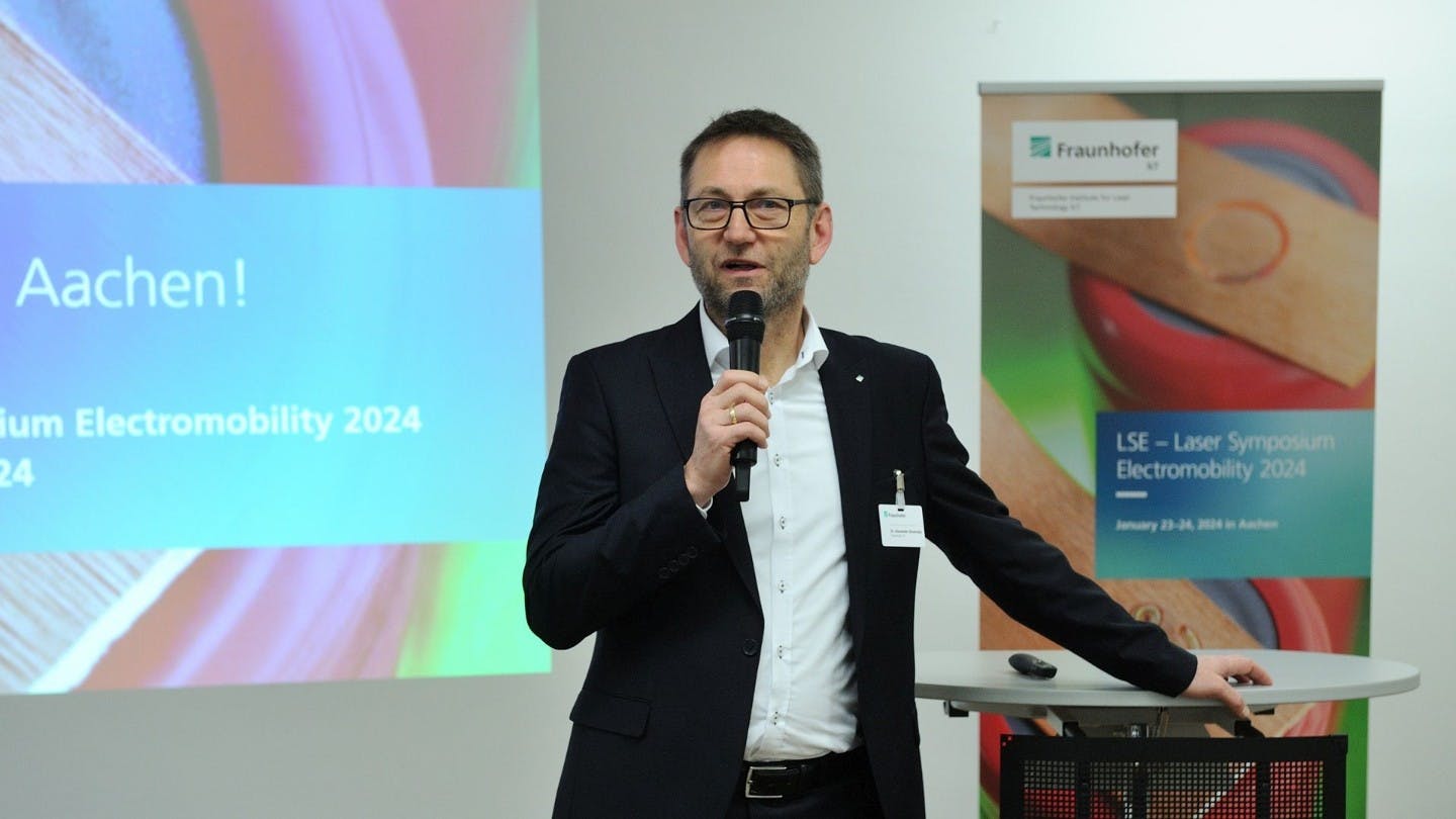 Dr. Alexander Olowinsky of Fraunhofer ILT will moderate the seventh Laser Symposium Electromobility. LSE&rsquo;26 focuses on robust laser processes, measurable quality, and fast cycle times for battery and e-mobility manufacturing.