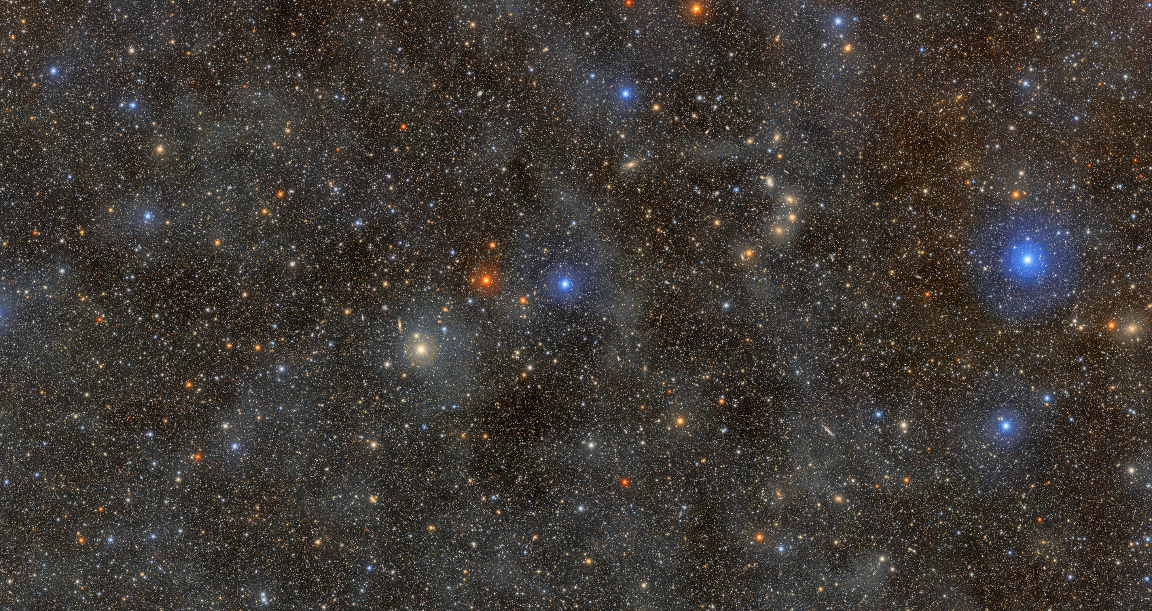 Rubin&rsquo;s 1.7-gigapixel image of a field of stars within the constellation Lupus gives us an unprecedented view of the Universe. Faint, glowing clouds spread across this image are galactic cirrus&mdash;clouds of interstellar gas and dust found in the foreground of the Milky Way.