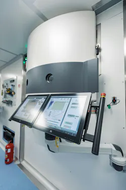 Ion beam sputtering (IBS) chamber.