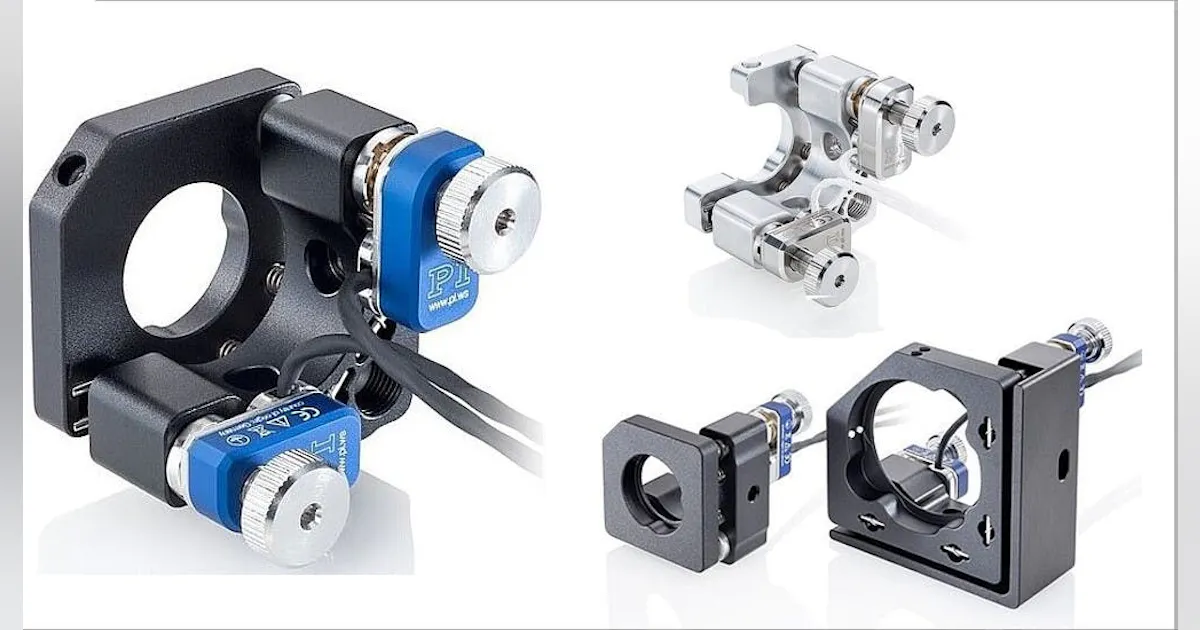Optical mirror mounts w/ Nanometer Precision Motor Drives | Laser Focus ...