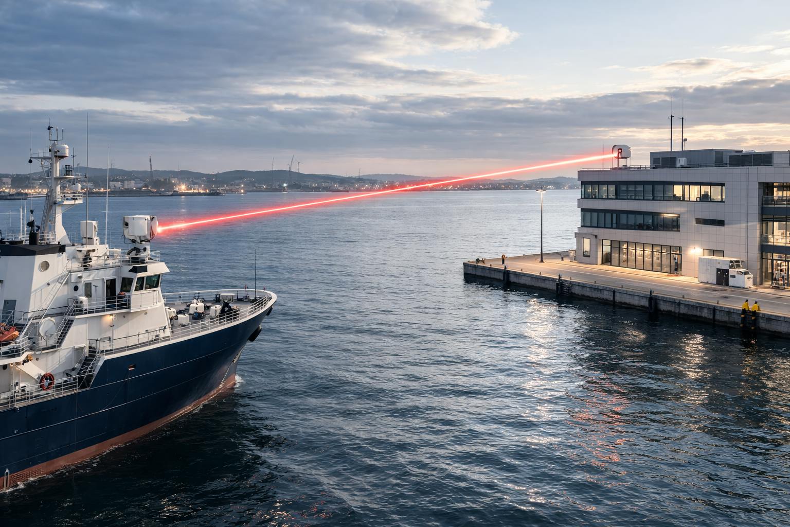 The QuINSiDa project demonstrates how free-space optical links extend quantum-secure connectivity between fixed infrastructure and mobile platforms; the picture depicts the vision driving the project.