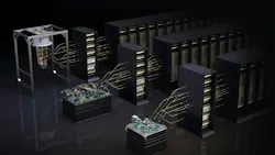 Artist rendering of quantum GPU-supercomputing, with integration via Nvidia NVQLink.